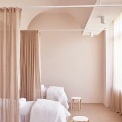 Màn vải cho Spa - Màn ngăn giường Spa